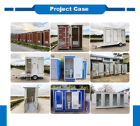 Douches portatives mobiles et toilettes portatives Toilette chimique publique Toilette extérieure en plastique pour le parc