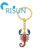 Porte-clés Scorpion en Émail Souple ou Dur Personnalisé en Métal Étain, Motif Scorpion du Désert, Vente en Gros