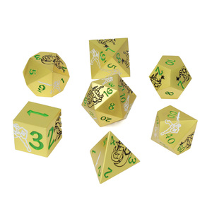 Trung Quốc Nhà Cung Cấp Tùy Chỉnh Rắn Kim Loại Nặng Trò Chơi Xúc Xắc Dungeon Chiến Binh Khắc Kim Loại Bảng Trò Chơi Xúc Xắc Thiết Lập - Product Image 4