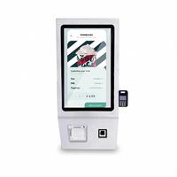 Kiosque de commande de bureau à écran tactile de 21.5 pouces, machine de terminal de paiement avec terminal de point de vente