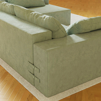 Canapé modulaire convertible facile à assembler, canapé d'angle en forme de L, confortable, rembourré, lit, meubles de salon, canapé-lit