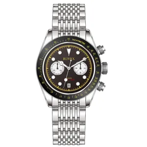 고품질 1000 미터 스타일 다이버 자동 시계 사파이어 빛나는 베젤 100ATM 해양 손목 시계