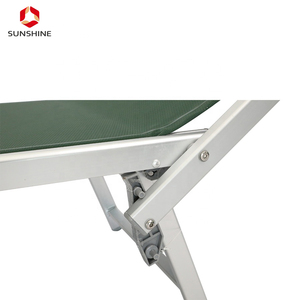 الألومنيوم للطي شاطئ الشمس سرير صالة الشاطئ كرسي للشاطئ مع سقف - Product Image 4