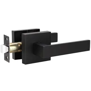 Factory design door handle European Style Interior Black Door Handle lockset