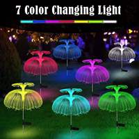Lumière solaire à double tête pour méduses Éclairage unique à double couche pour méduses utilisé pour l'éclairage décoratif du jardin