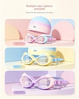 Lunettes de natation d'entraînement pour enfants JW-YY82 avec lentilles en PC, confortables et légères, incluant des bouchons d'oreilles et un bonnet de bain
