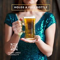 Chope à bière, verre à double paroi isolé, emballage haut de gamme pour cadeau, 13,5 onces
