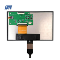 7 ''7 pulgadas IPS grado automotriz 800x480 resolución TN USB I2C interfaz LCD pantalla táctil