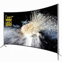 Televisor Inteligente Android LED Curvo de 65 Pulgadas, Pantalla Curva de Alta Definición, Televisión para el Hogar