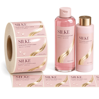 Étiquettes personnalisées pour flacons de lotion, imprimées sur mesure, transparentes, imperméables, autocollantes, brillantes, de qualité supérieure, fabriquées en usine.