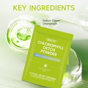 ผลิตภัณฑ์เสริมอาหารสมุนไพร ACORN OEM แบรนด์ส่วนตัว สำหรับสุขภาพลำไส้ ผงดีท็อกซ์คลอโรฟิลล์ สำหรับผู้ใหญ่ - Product Image 2