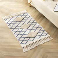 Moquette de salon en coton tissé, tapis coloré et à la main avec impression numérique, de style Boho, décoration pour la maison, nouveau Design, tendance 2020