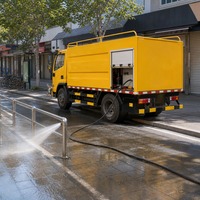 Camion de nettoyage lourd de 9 m3, 156 ch, système de pulvérisation haute pression pour la suppression de la poussière et le nettoyage des routes