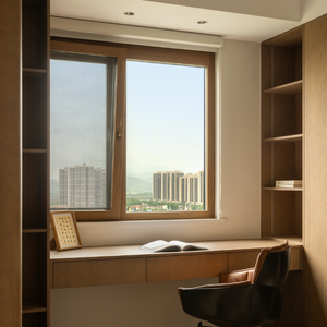 Ventana <span class=keywords><strong>de</strong></span> Madera Revestida con <span class=keywords><strong>Aislamiento</strong></span> Acústico <span class=keywords><strong>de</strong></span> Alto Rendimiento, <span class=keywords><strong>Ventanas</strong></span> Modernas Insonorizadas <span class=keywords><strong>de</strong></span> Triple Vidrio Sayyas N86 - Product Image 1