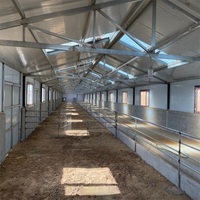 Atelier de traitement du foin en acier galvanisé, hangar préfabriqué pour machines agricoles, abri pour moutons