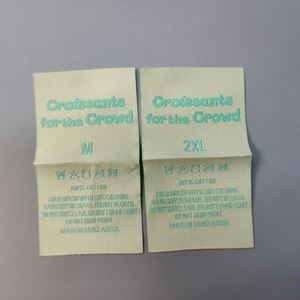 Factory Custom Garment Woven <b>Label</b> Design New Style Cotton Clothing Tags High Density Woven Tags <b>Label</b> - Product Image 3