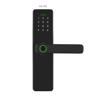 Serrure de porte intelligente avec Wi-Fi et Cloud pour contrôle via l'application Tuya, empreinte digitale, écran tactile, clavier, clé pour portes en bois/aluminium/acier