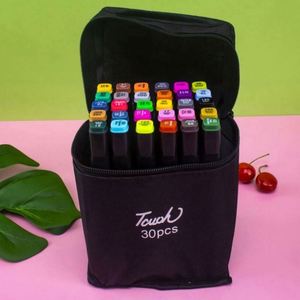 Juego de Marcadores de Arte Permanentes con Doble Punta 60-262, a Base de Alcohol, con Logotipo Personalizado, Puntas de Cincel y Finas, No Borrables, de Doble Cara, para Escritura en Plástico - Product Image 2