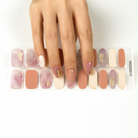 Huizi-gel d'enveloppes à ongles, cosmétique multi-style, Non-toxique, à thème floral, lampe LED, 60 pièces