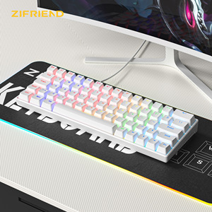 Mini 60% RGB Lighting Keycaps Wired Office <b>Keyboard</b> New <b>USB</b> Interface ABS Material Red Switch for Laptop PC Gaming Mini White Me - Product Image 5