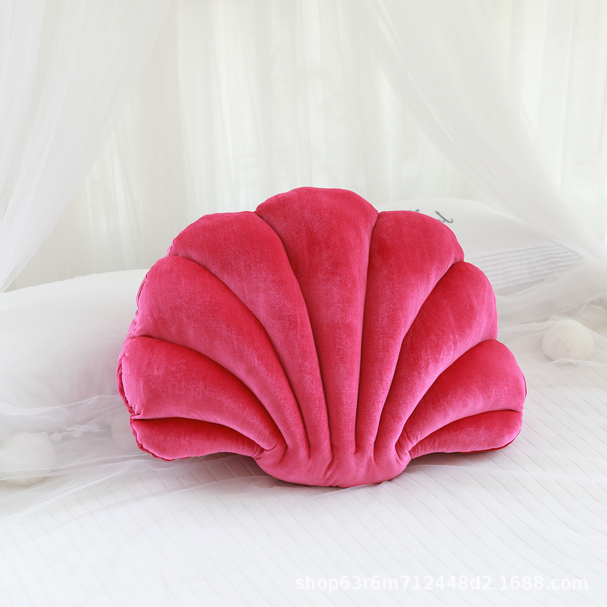 Coquille rose rouge