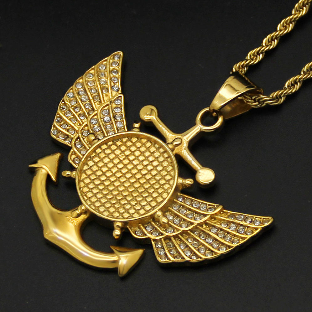 จี้เดี่ยวสีทองไม่มีโซ่