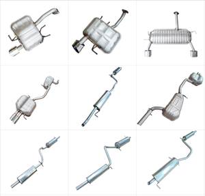 Accessoires de voiture, pièces automobiles en acier inoxydable en gros, silencieux d'échappement pour Toyota Corolla, silencieux arrière 2002-2018 - Product Image 6