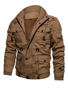New Design Custom Mens Jacket Winter Fleece Jackets Warm Thicken Outerwear Plus Size Men's Jackets