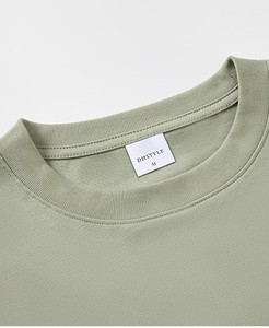 T-shirt da uomo a maniche corte in cotone a doppio filo pesante 245GSM, anti-pilling, vestibilità rilassata minimalista JP, personalizzabile con logo OEM - Product Image 4
