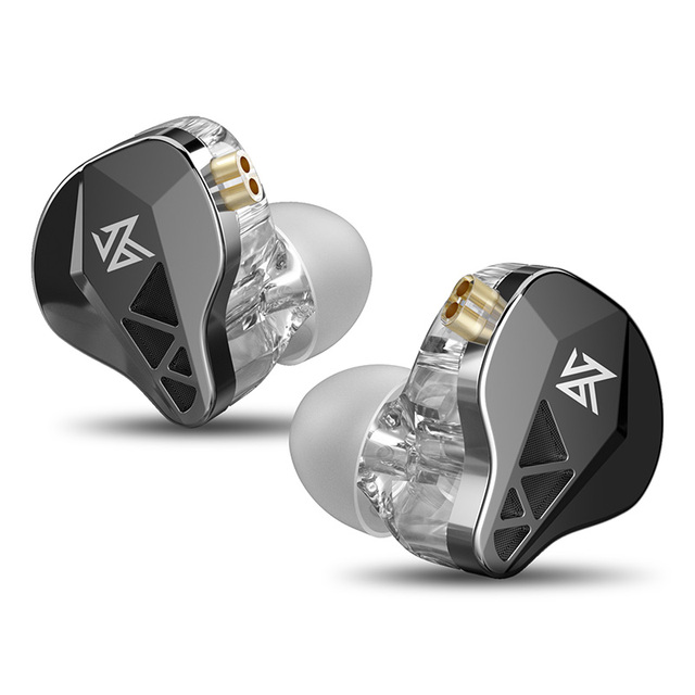 KZ EDXS 10MM 1DD Dynamic Earphone 3D Design Technology HiFi Stage Performance in Ear Monitor DJ Wired Headset Metal Black