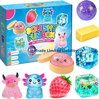 Jouets Squishy en Boîte de 8 Pièces en TPR, Jouet Anti-Stress à Presser en Forme de Sucre de Malt, Boîte Mystère Unisexe à partir de 14 Ans