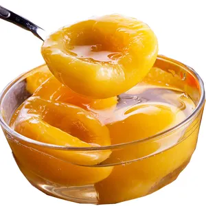 Canned Food Zhenxin Label Canned Yellow Peach Halves in Syrup in Jar or tins