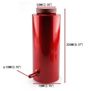 Universal Performance 800ML Aluminum Coolant Recovery Tank Radiator Overflow Bottle Oil Catch Can For Car Retrofit - Product Image 5