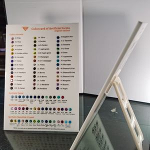 China Cubic Zirconia Corundum Spinel Nano Glass Crystal Color Card of Artificial <strong>Gems</strong> - Product Image 1