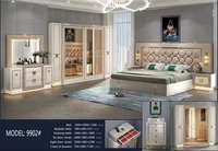 Luxus europäische hoch gepolsterte Betten Moderne Schlafzimmer möbel Set Kingsize-Bett rahmen mit Kopfteil