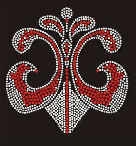 แผ่นติดไรน์สโตนแบบกดด้วยความร้อนใช้สำหรับตัดเย็บเสื้อผ้า - Product Image 5