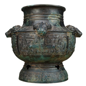 Jingciren Boutique, artisanat en cuivre pur, quatre moutons en bronze, les fabricants fournissent des accessoires de cinéma et de télévision, collection d'antiquités - Product Image 5