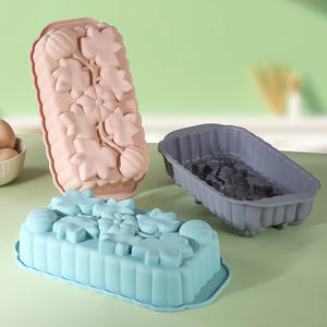 Цветочная прямоугольная силиконовая форма для выпечки - Product Image 2