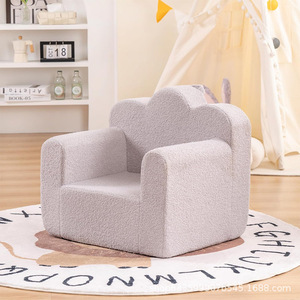 Children's <b>Sofa</b> High-Density Sponge Cushion Reading Chair Single Seat For <b>Kids</b> Age 3 And Above Fabric Material - Product Image 1