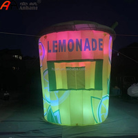 Stand de vente de limonade gonflable géant personnalisé, tente d'événement, stand pour la vente de boissons au citron, promotion publicitaire