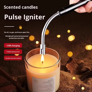 Briquet électrique rechargeable USB en acier inoxydable à allumage par arc, allume-gaz pour cuisinière, écologique JL JL801 Gaz naturel - Product Image 4