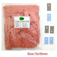 Plaquettes isolantes thermiques en silicone pour dissipateur thermique, isolation électrique, 0,23/0,3 mm, 1000 pièces/sac, pour transistor MOSFET TO-220 TO-3P