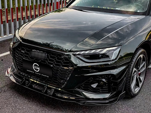 Kit carrosserie A4 vers <span class=keywords><strong>RS4</strong></span> pour <span class=keywords><strong>Audi</strong></span> A4 B9 2020+ : Pare-chocs avant, calandre, diffuseur, embouts, lèvre avant A4, spoiler A4 - Product Image 5