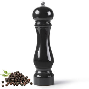 Molinillo <span class=keywords><strong>de</strong></span> Pimienta y Sal <span class=keywords><strong>de</strong></span> Mar Negro para Cocina, con Mecanismo <span class=keywords><strong>de</strong></span> Molienda Acrílico y Núcleo <span class=keywords><strong>de</strong></span> Cerámica Ajustable - Product Image 1