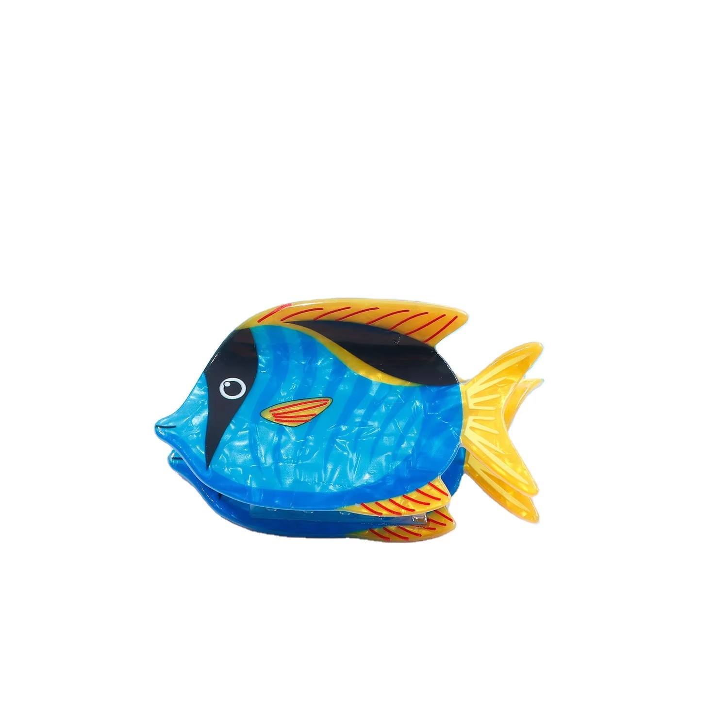 Poisson suspendu bleu