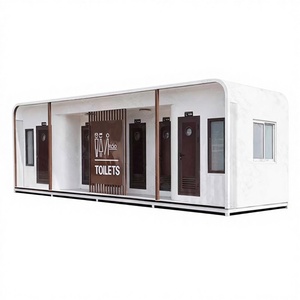 Baño Móvil Metálico Ecológico Tipo Cabaña Apple para Parques, Áreas Escénicas, Calles, Baños Públicos y Duchas - Product Image 4