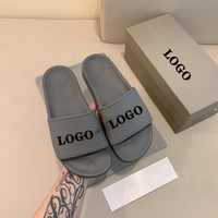 Diapositives de luxe pantoufles unisexe chaussures en gros dames pantoufles haute qualité femmes sandales 2025 nouveau Style hommes marque pantoufles