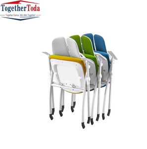 Silla Plegable Ahorradora de Espacio para Oficina, Sala de Reuniones, Capacitación, con Mesa y Tablero de Escritura para Conferencias - Product Image 2