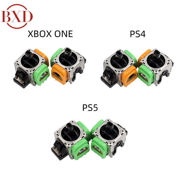 JF Green Hall 3D Analog for PS4 PS5 XBOX ONE Hall Effect Joystick Module Analog Potentiometer for PS4 PS5 XBOX ONE Controller