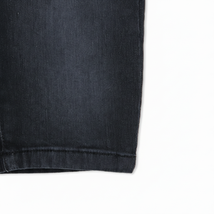 Pantalones cortos de mezclilla Vintage de cintura alta para hombre, pantalones cargo bordados, estampado holgado, decoración de botones, color claro, informal, de verano - Product Image 1